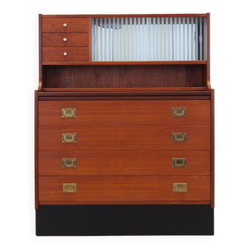 Secrétaire en teck, design danois, années 1970, production : Danemark