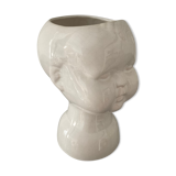 Vintage Cherubin porcelain vase