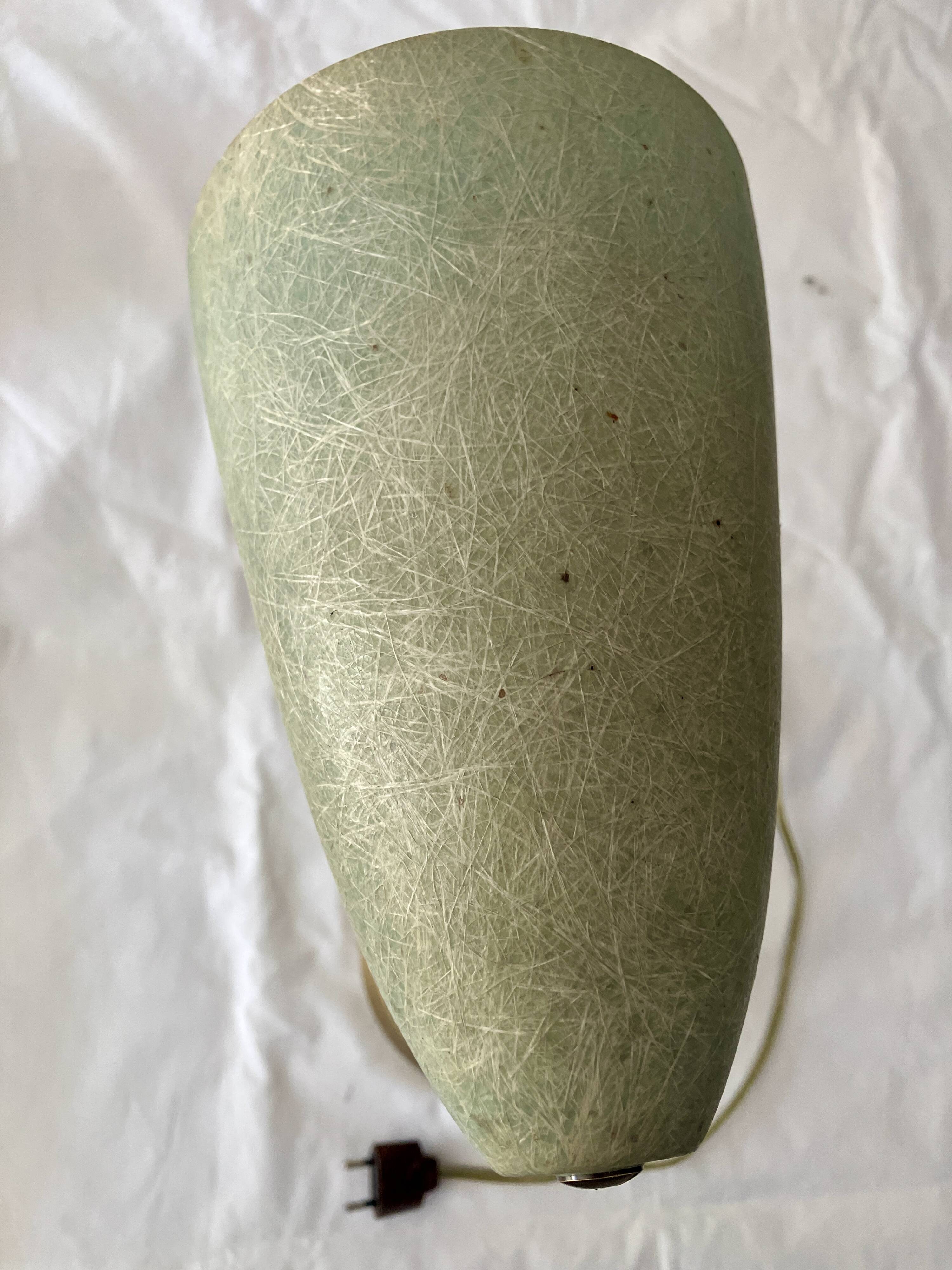 Lampe années 60 fibre de verre