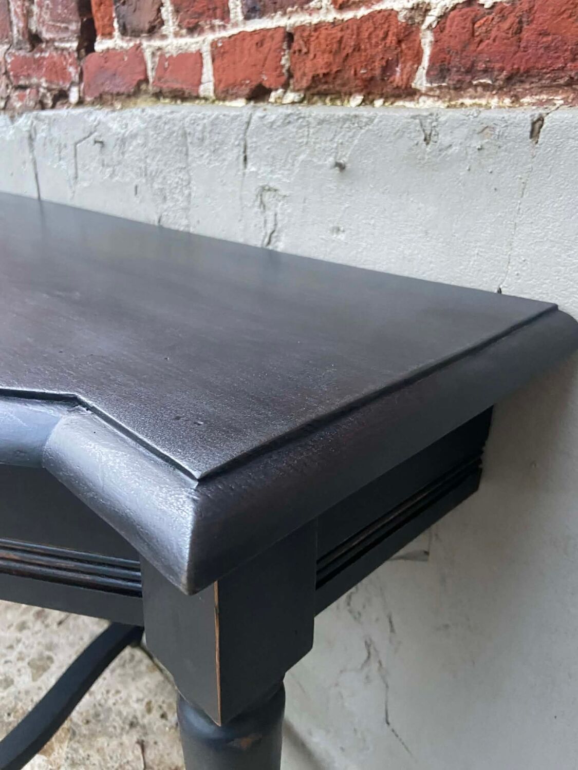 Black wooden console