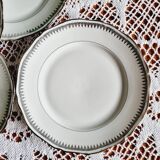 Set of 6 Sologne porcelain dessert plates