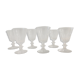6 verres en cristal saint louis, modèle caton, xxème siècle
