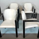 Mid-century italian modern set of 4 armchairs from 70s