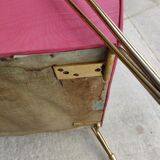 Vintage hairdresser chair feet compass.