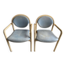 Paire de chaise fauteuil vintage tonon