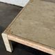Tessellated Stone & Brass Inlay Coffee Table — Mission Furniture, 1989