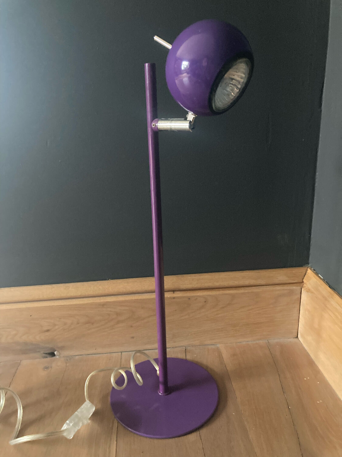 Purple eye ball lamp