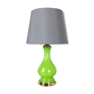 lampe de table verte en verre de Murano de Cenedese Vetri, années 1960