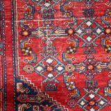 Antique Persian Hamadan handmade rug 129 x 203 cm 1920s - 1C1224