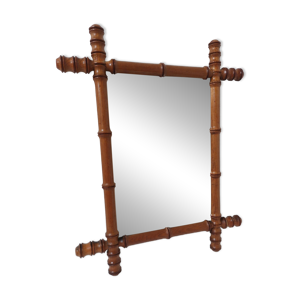 Miroir bambou, vintage,