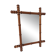 bamboo mirror, vintage, 45 by 56cm