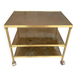Vintage dessert stand in glass and brass
