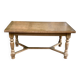 Table à manger de ferme extensible renaissance espagnol patinée 10 places