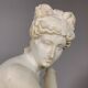 White Marble Sculpture - Venus at Bath - Early 19th Century