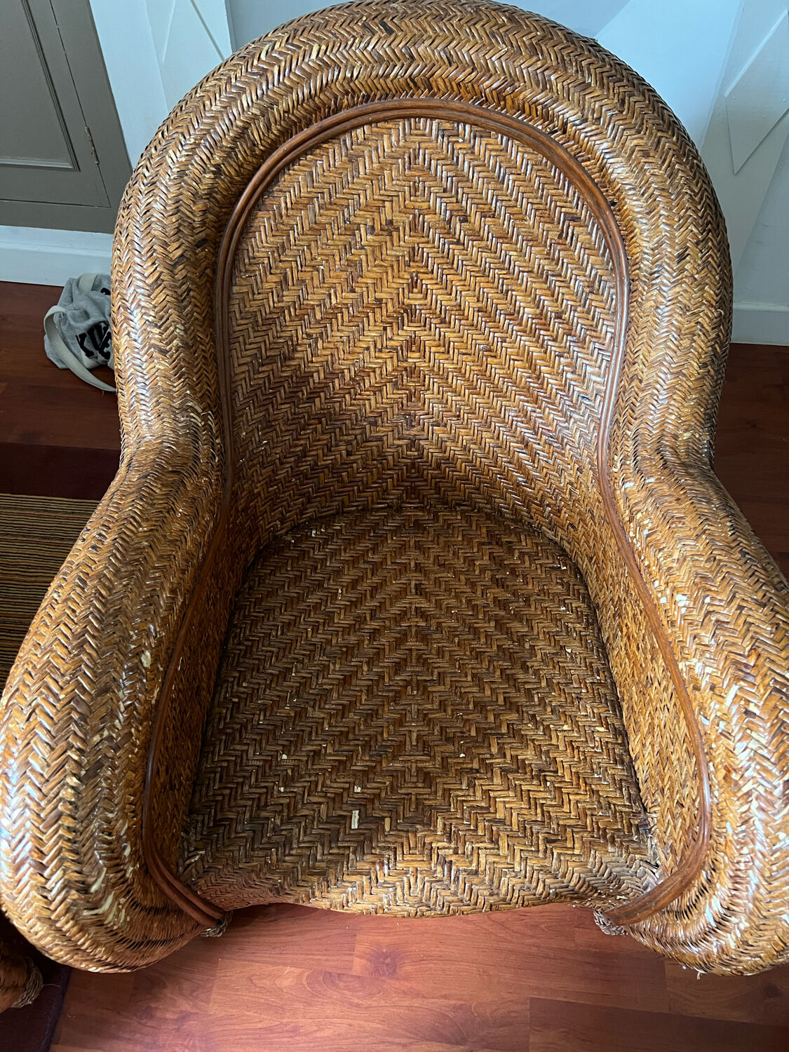 Rattan sofa and armchair