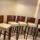 Table Haute Marbre Carrara + 5 Tabourets "Neoz" par Philippe Starck /Draide