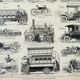 Old engraving 1898, Automobile, car, car, vehicle • Original and vintage lithograph