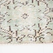 3x9 Shades Of Light Green & Black Vintage Runner Rug, 81x275Cm