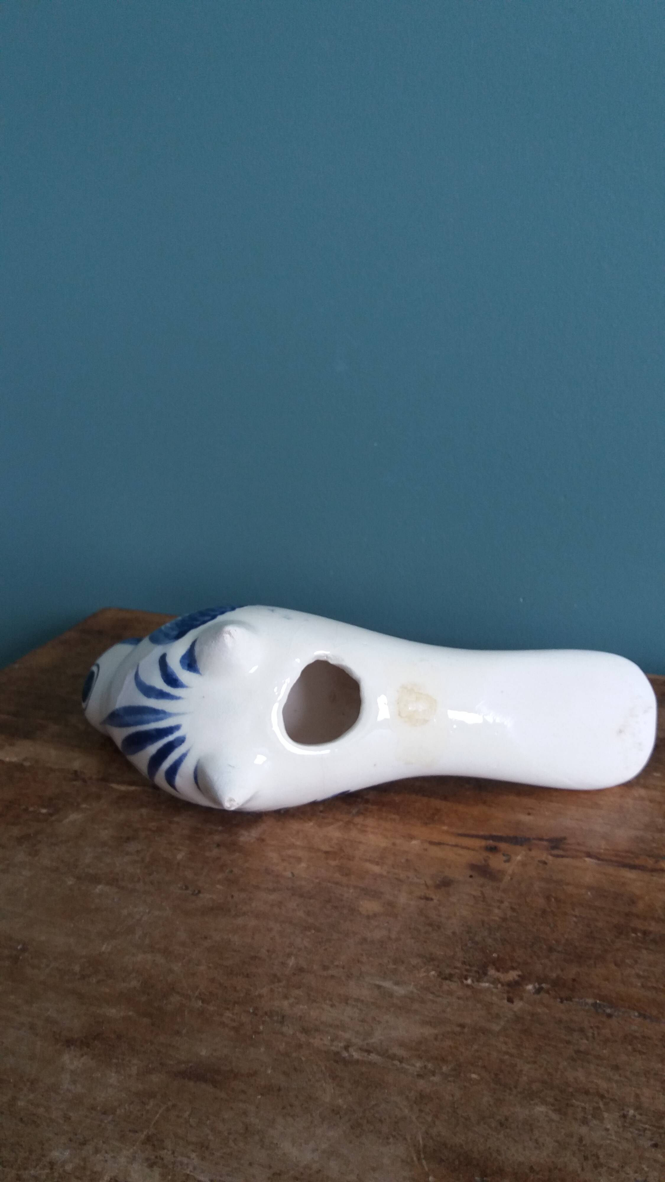 Ceramic bird, hand-painted, Mexico