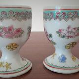 2 old enamelled shells