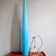 Suspension XXL en verre de Murano bleu, Alessandro Pianon,Vistosi,1960