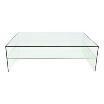 Glass coffee table