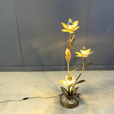 Maison Jansen lotus floor lamp, 1970s