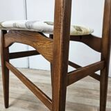 70s teak dining room chairs Scandinavian design