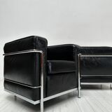 ‘90s Vintage LC2 Armchairs by Le Corbusier &Charlotte Perriand  for Cassina