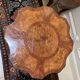 Marquetry pedestal table from the end of the 19th century