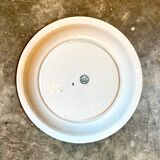 Round and hollow dish St Amand & Hamage in white and blue iron earth
