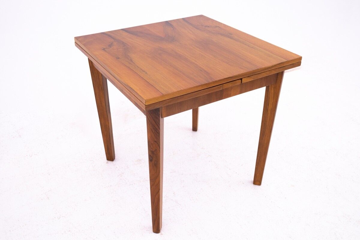 Art Deco square table, Poland, 1940s. After renovation.