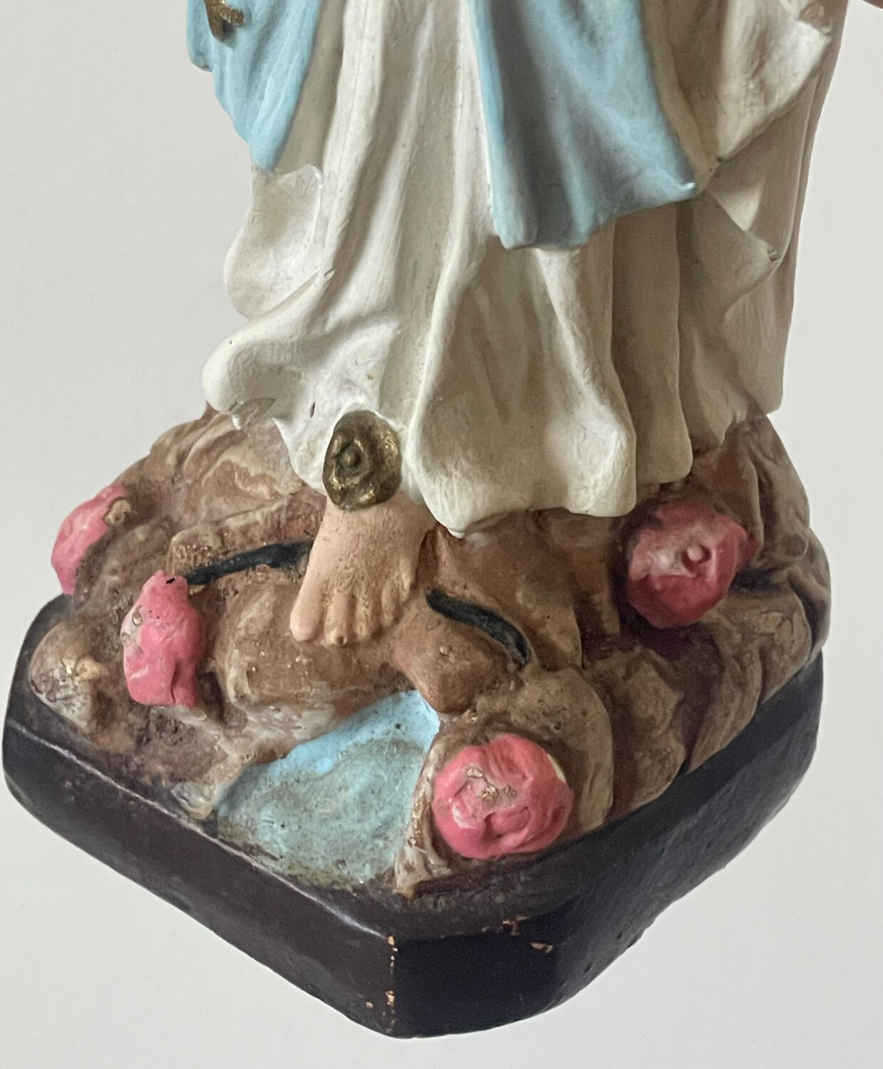Vierge Marie polychrome 1940/1960.