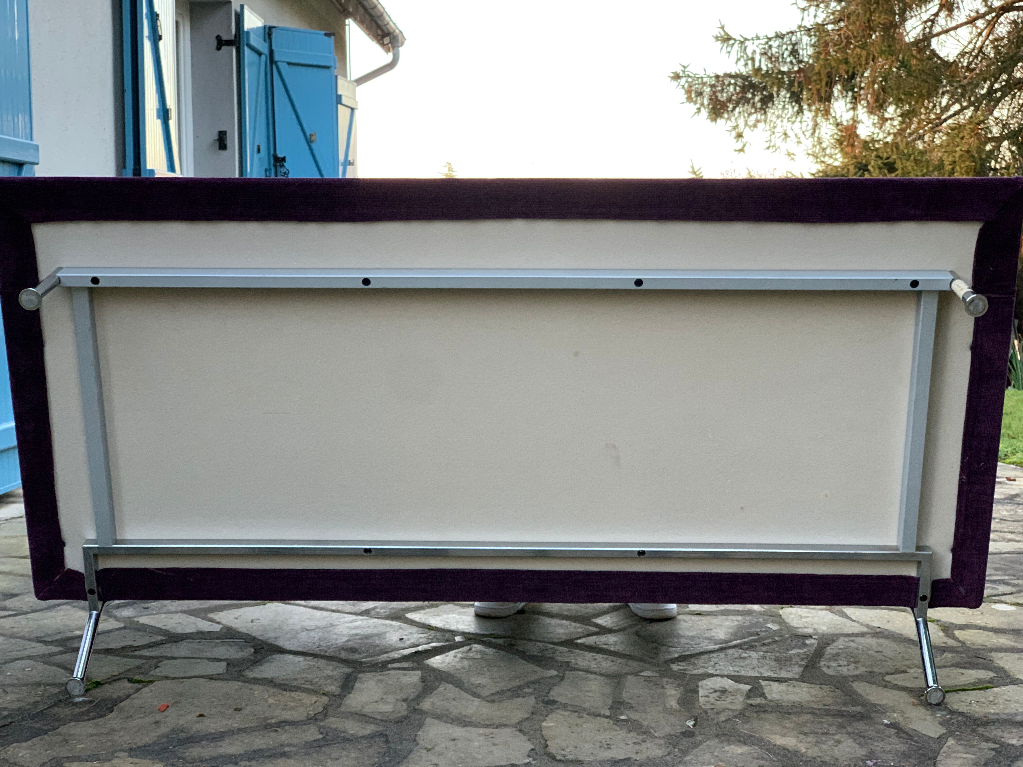 Set of 2 purple Cassina Nest sofas