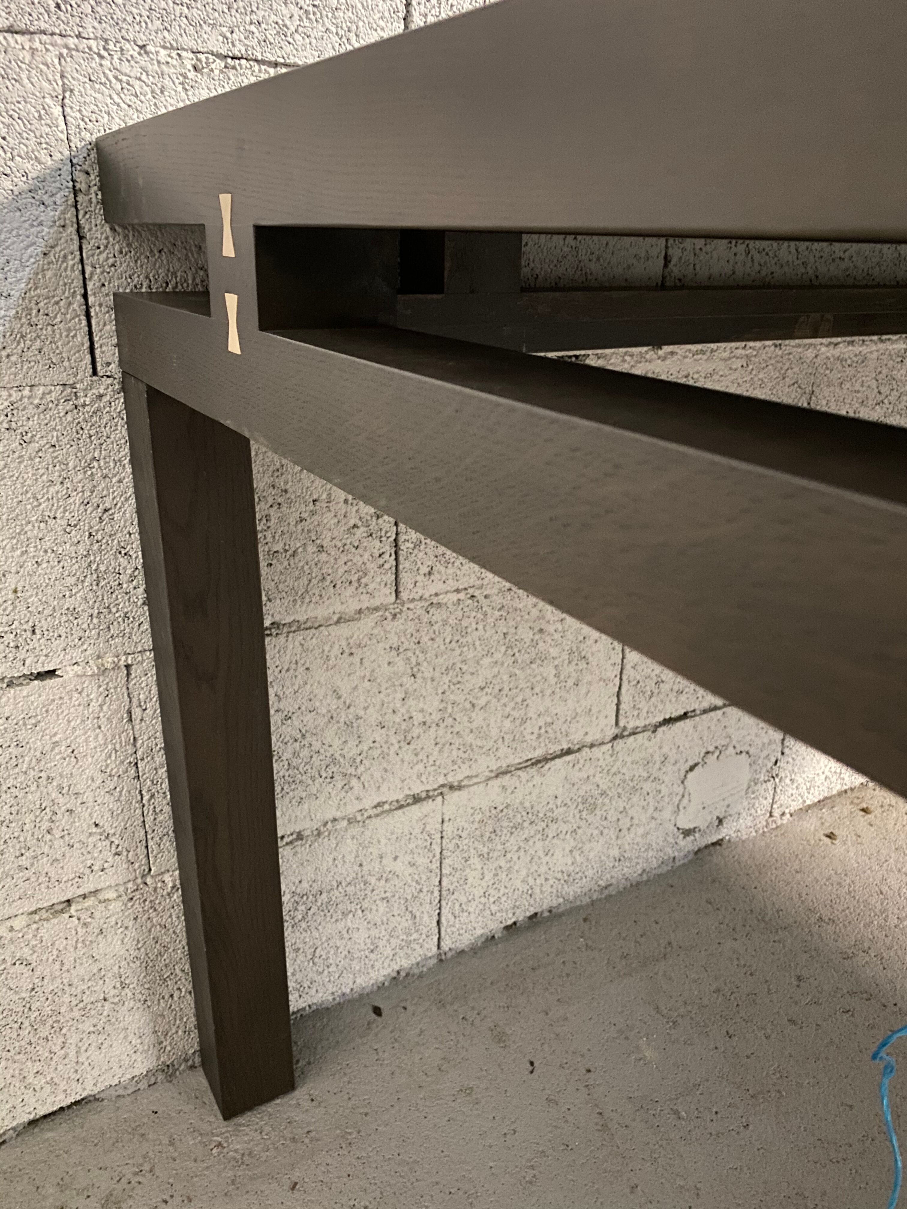 Square dining table Roset wenge line 130/130cm