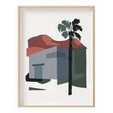 Palm tree - art print (30 x 40) signed ACKEOGH