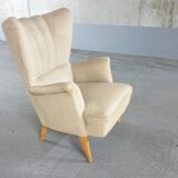 Fauteuil bergère scandinave danois années 50 60