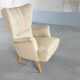 Fauteuil bergère scandinave danois années 50 60