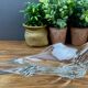 Vintage glass design centrepiece