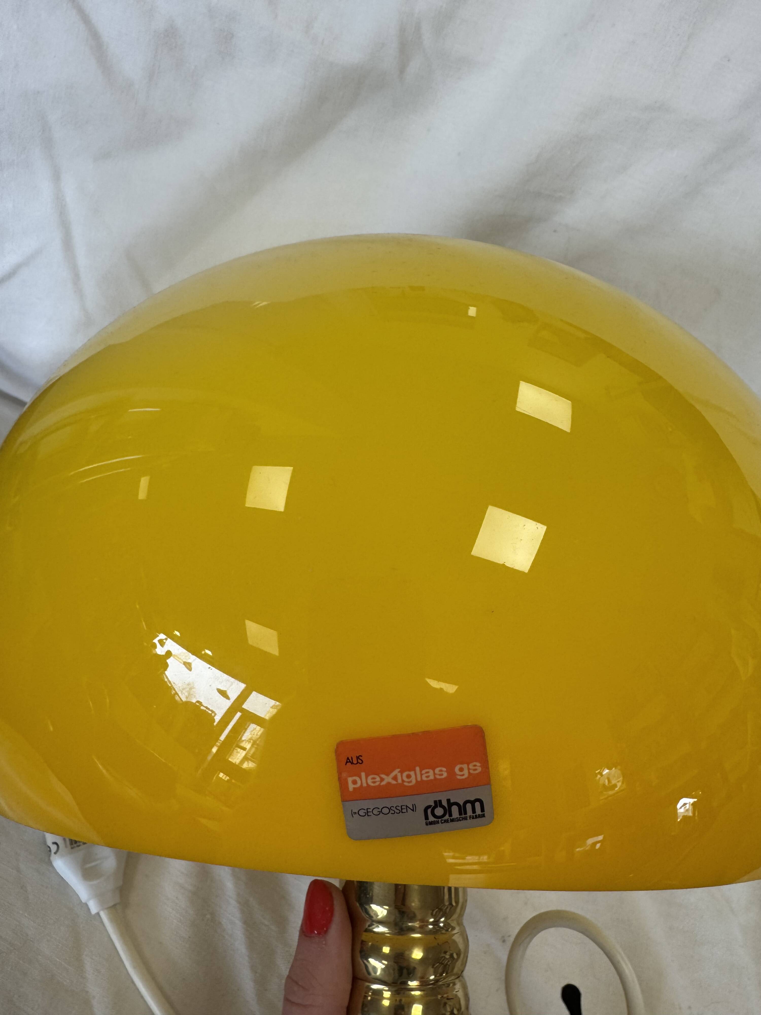 Vintage 70s mushroom lamp