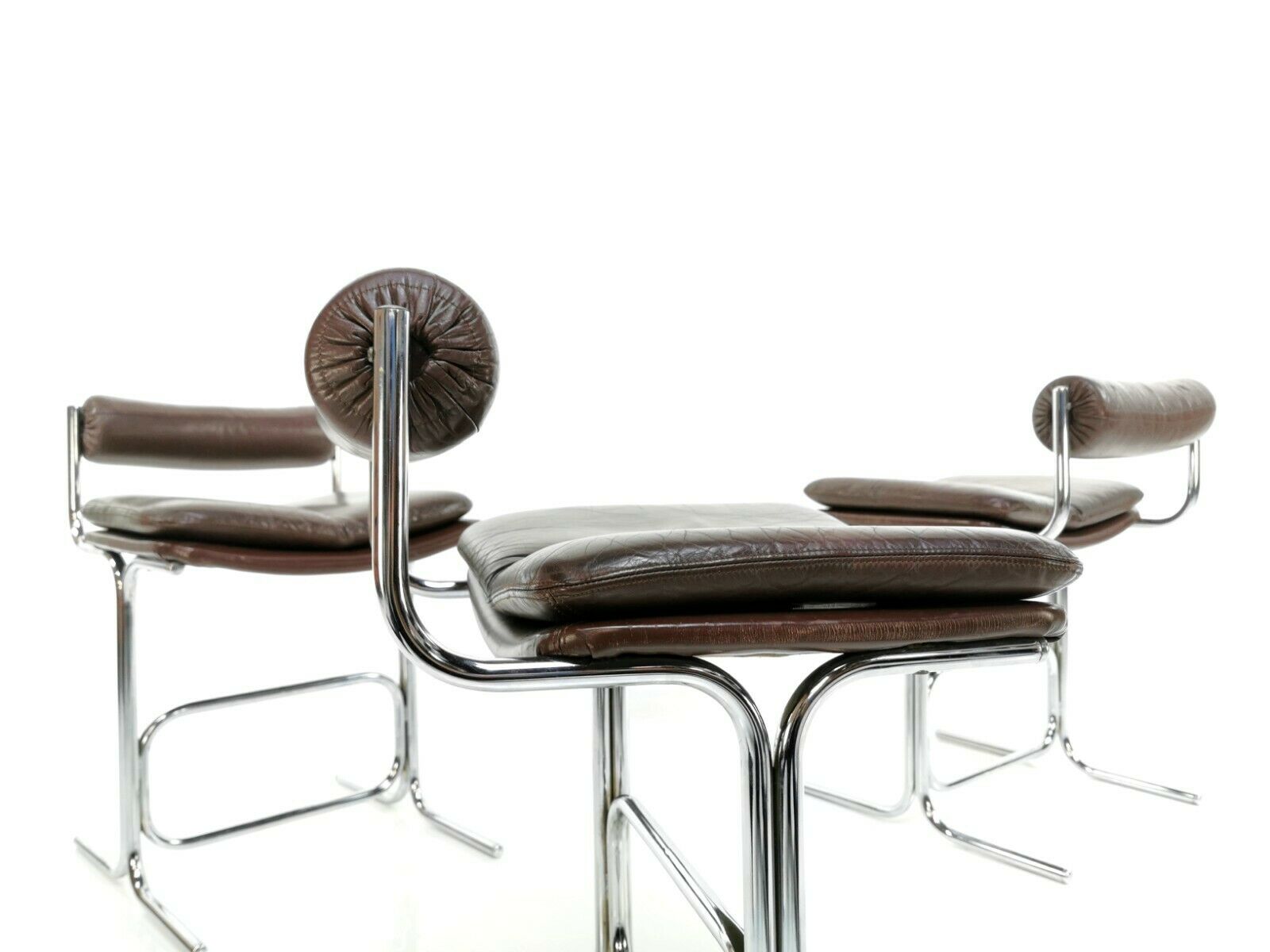 Ensemble de trois chaises Pieff Eleganza par Tim Bates Mid Century 1960s