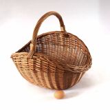 Caramel rattan basket