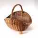 Caramel rattan basket