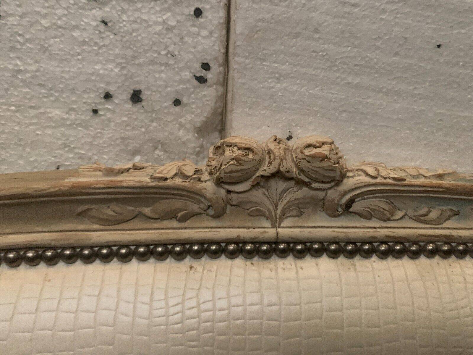 Louis XV style bed in 20th century patinated beech