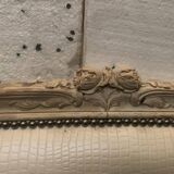 Louis XV style bed in 20th century patinated beech