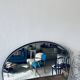Black and gold art deco mirror - 81x69cm