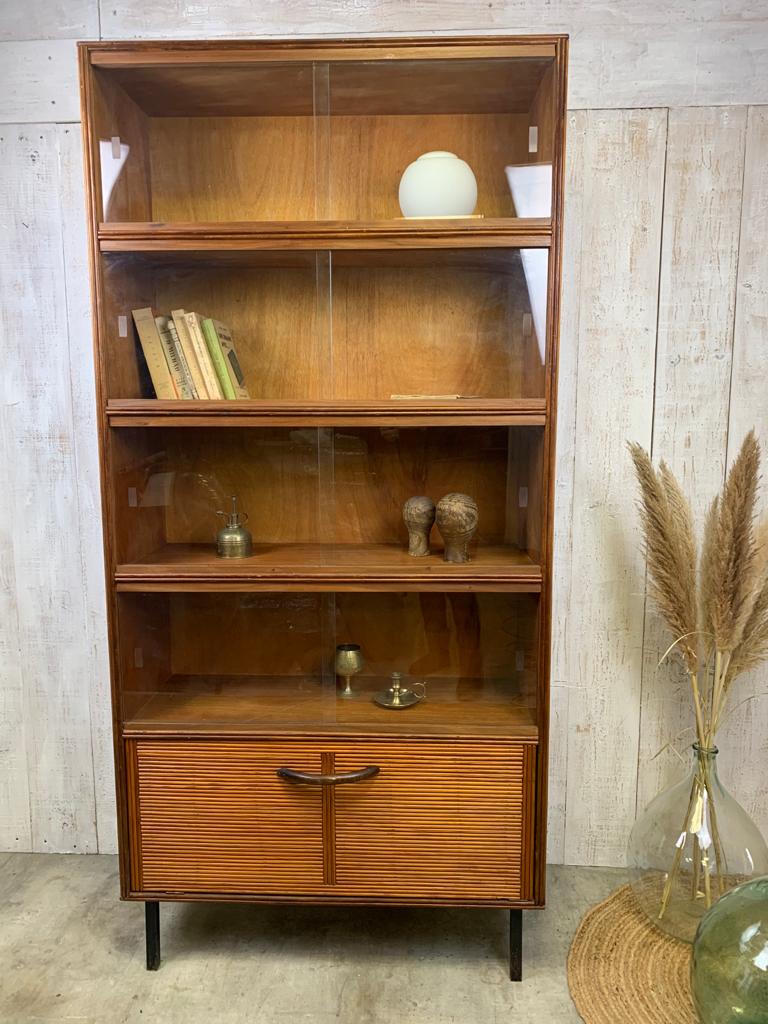 Rattan bookcase