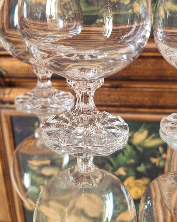 4 verres à cognac, cristal, Villeroy et Boch