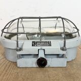 Industrial Cast Aluminium Wall Light with Clear Glass, 1970s