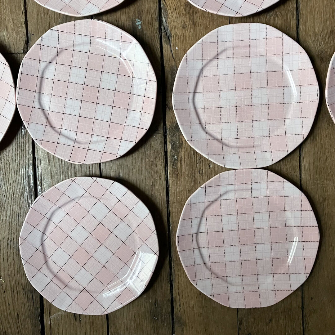 Lot de 10 assiettes et 1 plat